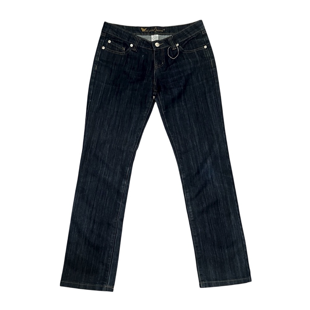 Vintage Wet Seal Dark Blue Denim Jeans Size 5 Short
